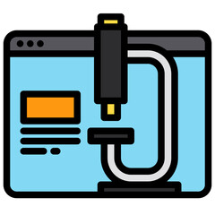 Browser filled outline icon