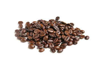 Coffee beans isolated on white background