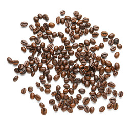 Coffee beans isolated on white background
