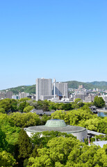 ひろしま美術館と広島の街並み（2023年4月27日撮影）