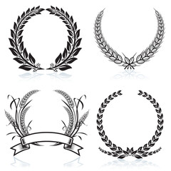 laurel wreath set
