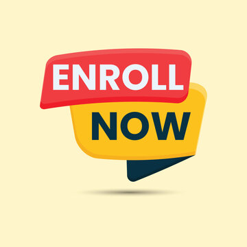 enroll now text button