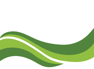 Abstract green wave and space to put text vector illustration design green background color geometric creative for business banner, brochure , poster, flyer, card, cover	