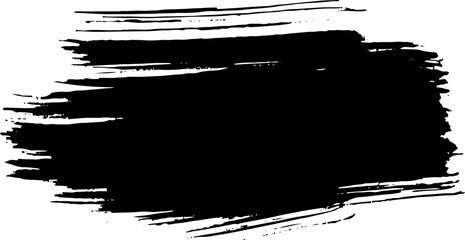 Abstract Dry Brush Grunge Banner.