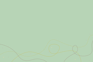 pastel green background with tiny curvy lines and empty space