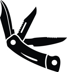 Swiss army jackknife icon vector