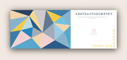 Abstract composition of geometric shapes. Layout and ideas for title pages, covers, books, brochures, leaflets, posters, booklets. Template for interior and decoration ideas