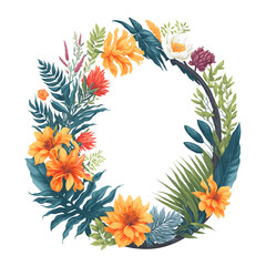 Arreglo de flores, rosas y algunas plantas tropicales