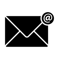 Mail icon. Mail logo illustration on white background 