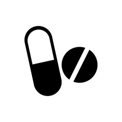 Pills icon. Trendy Pills logo concept on white background from Health and Medical collection.eps