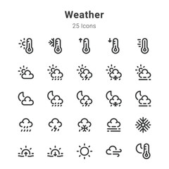 Weather icon set