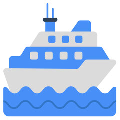 An icon design of boat