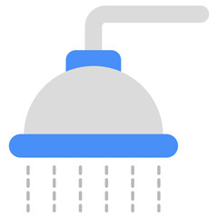 Unique design icon of shower