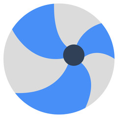Editable design icon of beach ball 