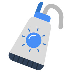 A creative design icon of sunblock 
