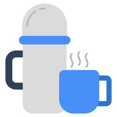 A perfect design icon of thermos