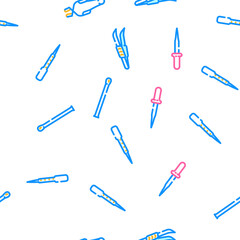 chemistry laboratory flask test vector seamless pattern