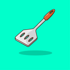 Kitchen spatula vector illustration cartoon icon