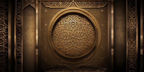 Islam Hintergrund Design für Ramadan Grußkarten, ai generativ