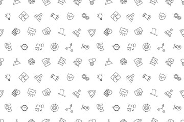 Vector management pattern. Management seamless background