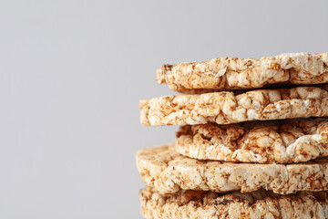 Healthy food, food for diet and weight loss - crispbreads