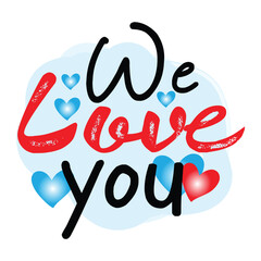 Valentine Day Typography Sublimation Design