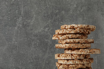 Healthy food, food for diet and weight loss - crispbreads