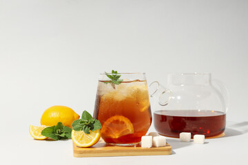 Ice tea - drink for refreshing in hot summer weather
