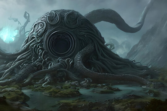 The Outer God Yog-Sothoth created with Generative AI technology