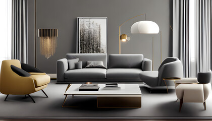 Aesthetic Minimalist Living Room