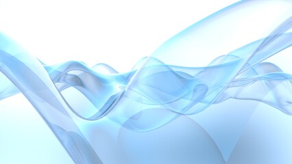 Naklejka premium Abstract of clear wave plane in a spiral against blue-black lighting background. Concept 3D CG of technological innovations, strategies and revolutions.