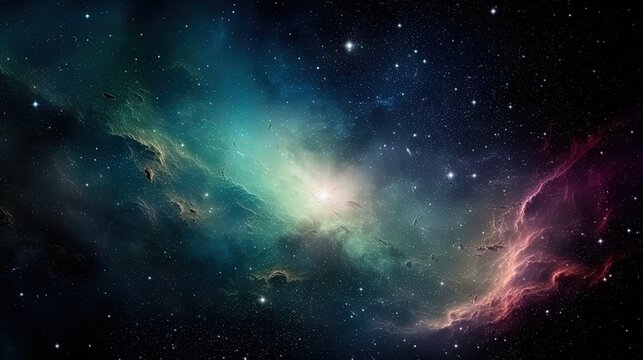 Fototapeta Galaxy and universe light. Galaxies sky in space Planets and stars beauty of space exploration