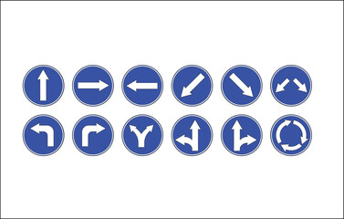 traffic sign over white background