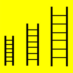 ladder illustration isolated background with copy space 