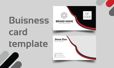 Unique corporate simple business card visiting template design
