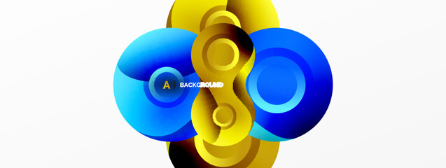 Circle geometric background. Abstract modern backdrop. Vector Illustration For Wallpaper, Banner, Background, Card, Book Illustration, landing page