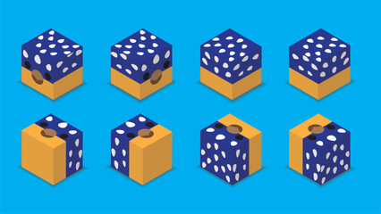 Animal Dice 3D Character Animal Dinosaur Ankylosaurus Cartoon Vector