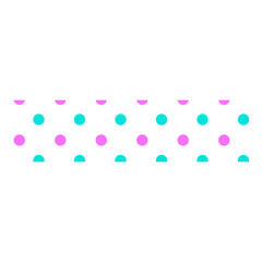 Washi tape with polka dots