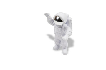 model astronaut or spaceman isolated with clipping path