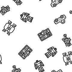 toy baby child kid vector seamless pattern