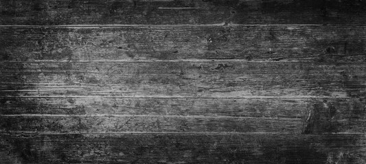 old black grey rustic dark wooden texture - wood background panorama long banner...