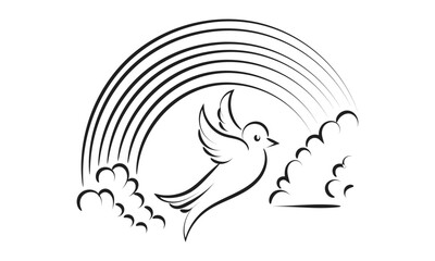 Holy Spirit, Christian faith, typography for print or use as poster, card, flyer or T shirt