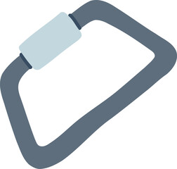 Camping Mountain Flat Hand Drawn Illustration