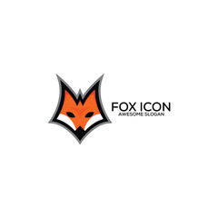 fox logo design mascot icon