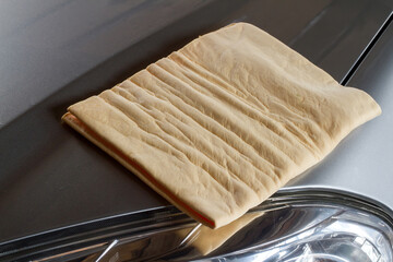 Napkin for car care.