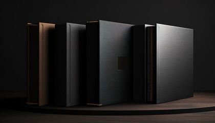 Deluxe Photo book Showcase on a Luxury Shelf with Album Covers