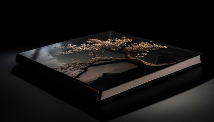 Mock up of Deluxe Photo-book on a Chic Album Cover