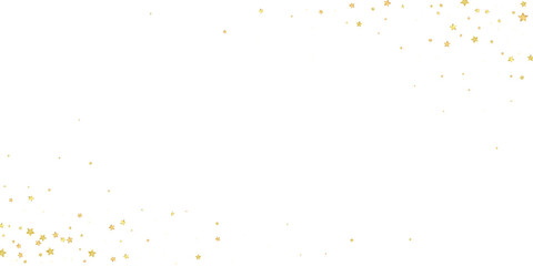 Obraz premium Magic stars vector overlay. Gold stars scattered