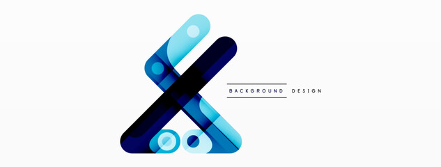 Lines geometric creative abstract background. Bright color line composition for wallpaper, banner, background or landing