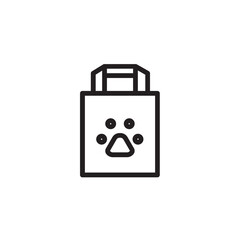 Bag Dog Food Outline Icon